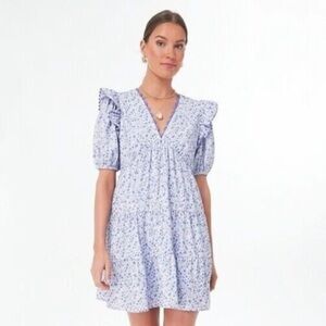 Tuckernuck Blue Floral Mini Dress
